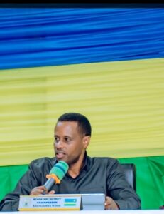 Kabagambe Wilson, président du Conseil du district de Nyagatare, mobilise les communautés autour des projets structurants du district